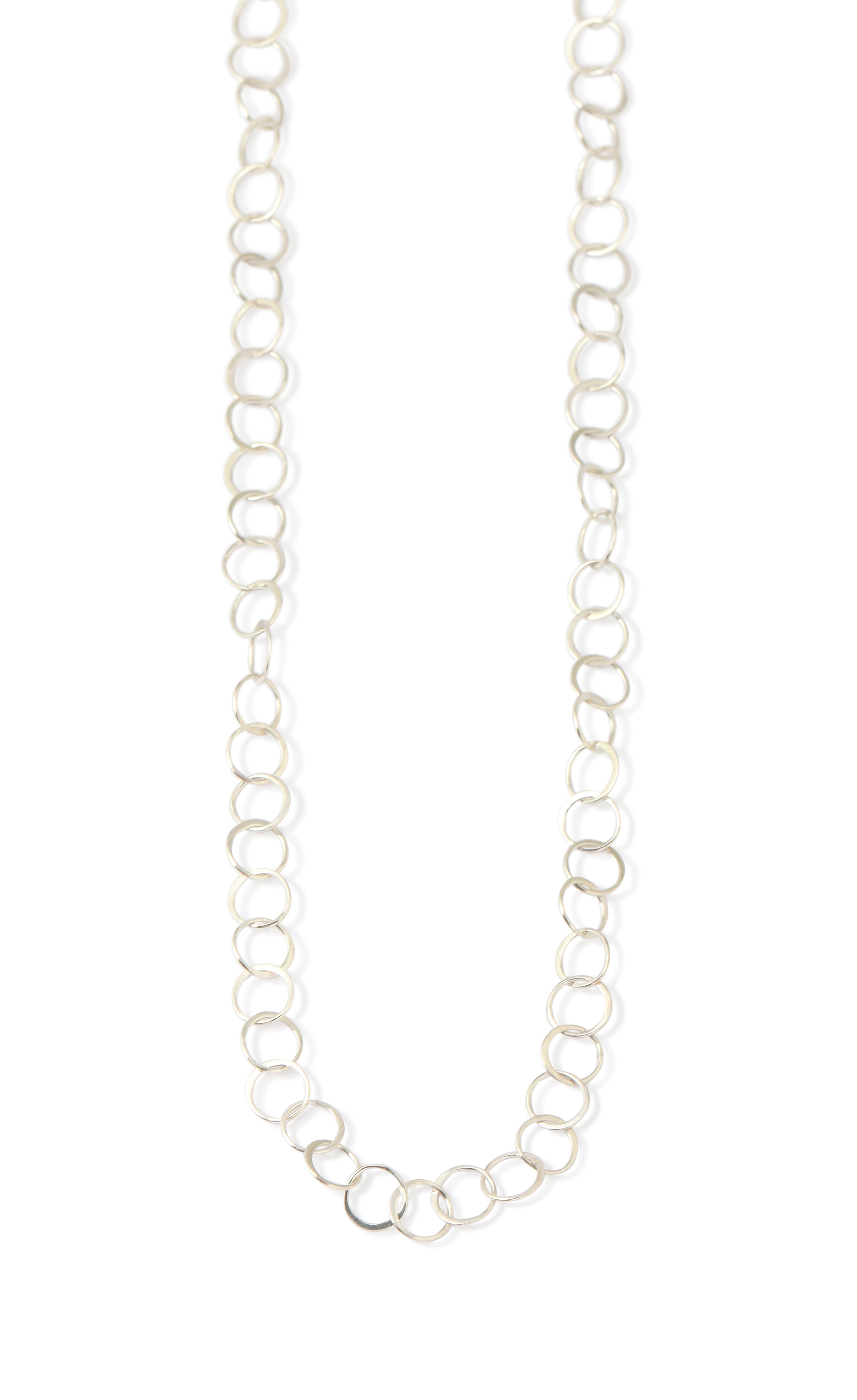 Mini Link Chain Necklace Silver Necklaces N613