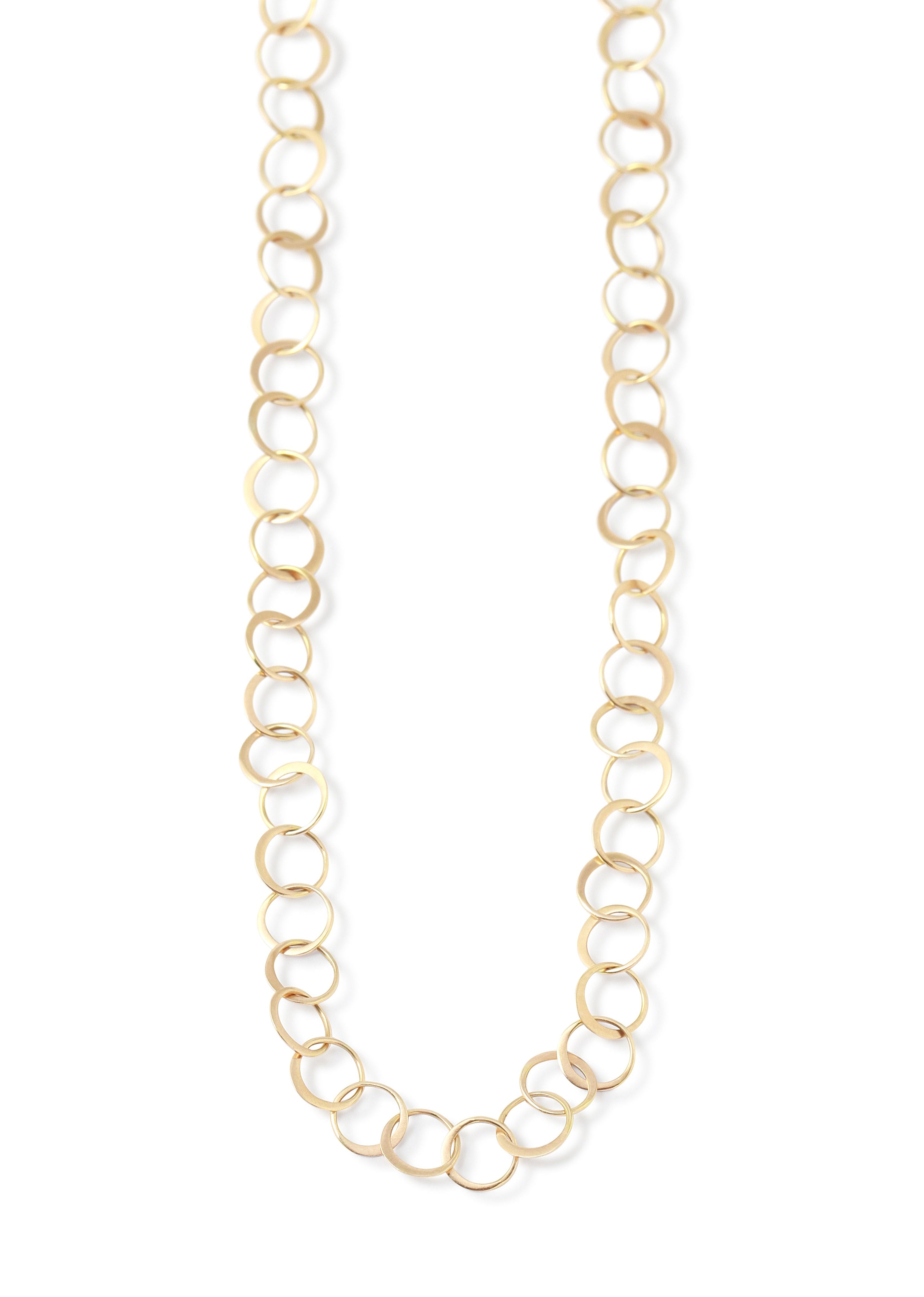 Mini Link Chain Necklace Gold Necklaces N613G-6