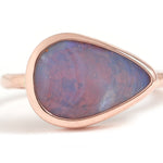 Australian Opalized Fossil Ring BFCM Stock Ring OFK4177