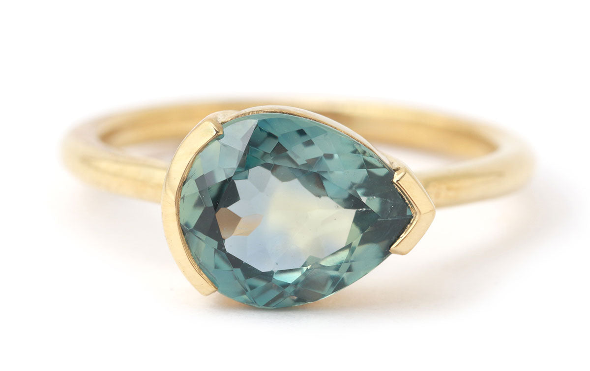 2.34 Carat Bicolored Montana Sapphire Ring