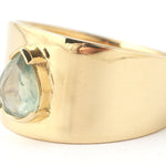 Pale Green Sapphire Cigar Band Ring Rings OFK4406-ecom2