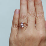 Pink Morganite Eye ring Rings OFK4413-onmod
