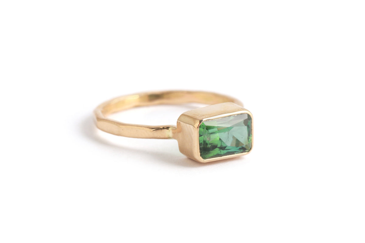 1.29 carat Green Tourmaline Ring Rings OFK4445-2_cb39f564-7c7f-4f87-aa59-a39efd8218da