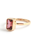 Emerald Cut Pink Tourmaline Ring Rings OFK4446-2_801192e6-bd4a-4598-a635-4d4f62793eab