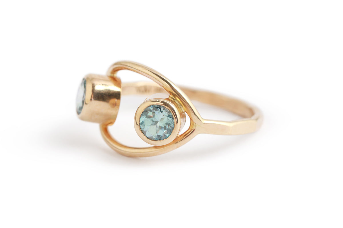 Blue Zircon Double Eye Ring BFCM Stock Ring OFK4450-2_d98e3f81-7ee0-448e-af16-8ffc3b436f62