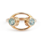 Blue Zircon Double Eye Ring BFCM Stock Ring OFK4450_97297ecc-a432-40c3-9e01-6c6074322e29