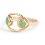 Chrysoprase Double Eye Ring BFCM Stock Ring OFK4451-2_3b7a73a4-ce6f-4904-85c5-fc273898029c