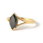 1.55 carat Black Marquise Diamond Ring Rings OFKR198-2