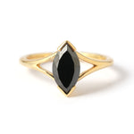 1.55 carat Black Marquise Diamond Ring Rings OFKR198