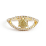 Cat's Eye Yellow Diamond Ring BFCM Stock Ring OFKR199_81ec0f1f-dd3b-4607-92ab-82d67470d527