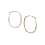 3/4 Inch Oval Hoops Earrings OHS-1