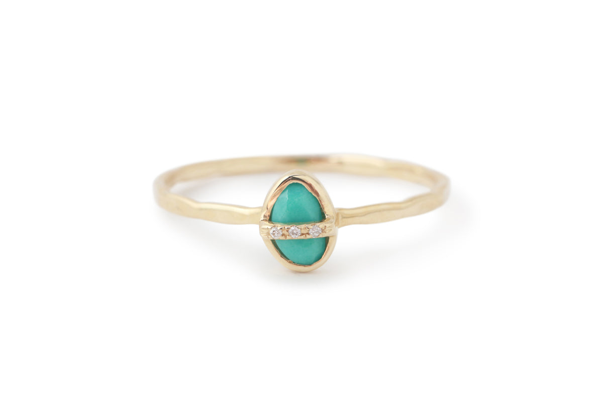 Small Micropave Bezel Wrapped Ring Turquoise Rings R1314TQ_4e4df03f-42c2-4875-9c49-37b1ca2197a5