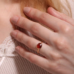 Freeform East-West Rhodolite Garnet Ring BFCM Stock Ring R1325GGAR-OMcopy