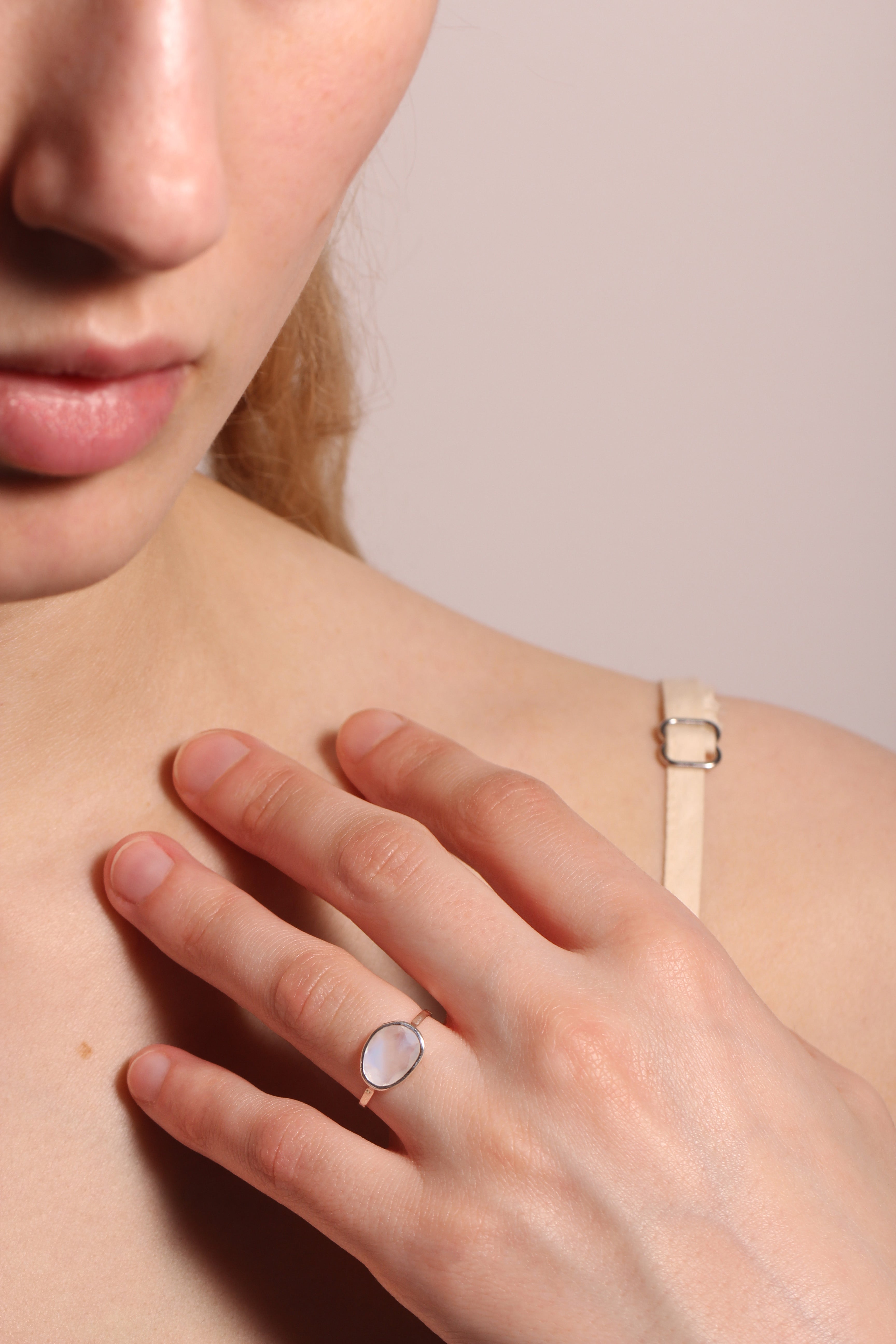 Freeform East-West Rainbow Moonstone Ring Rings R1325RMS-OM_copy