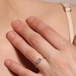 Aquamaring Micropave Diamond Cityscape Stacking Ring Stock Ring R1332GAQ-OMcopy