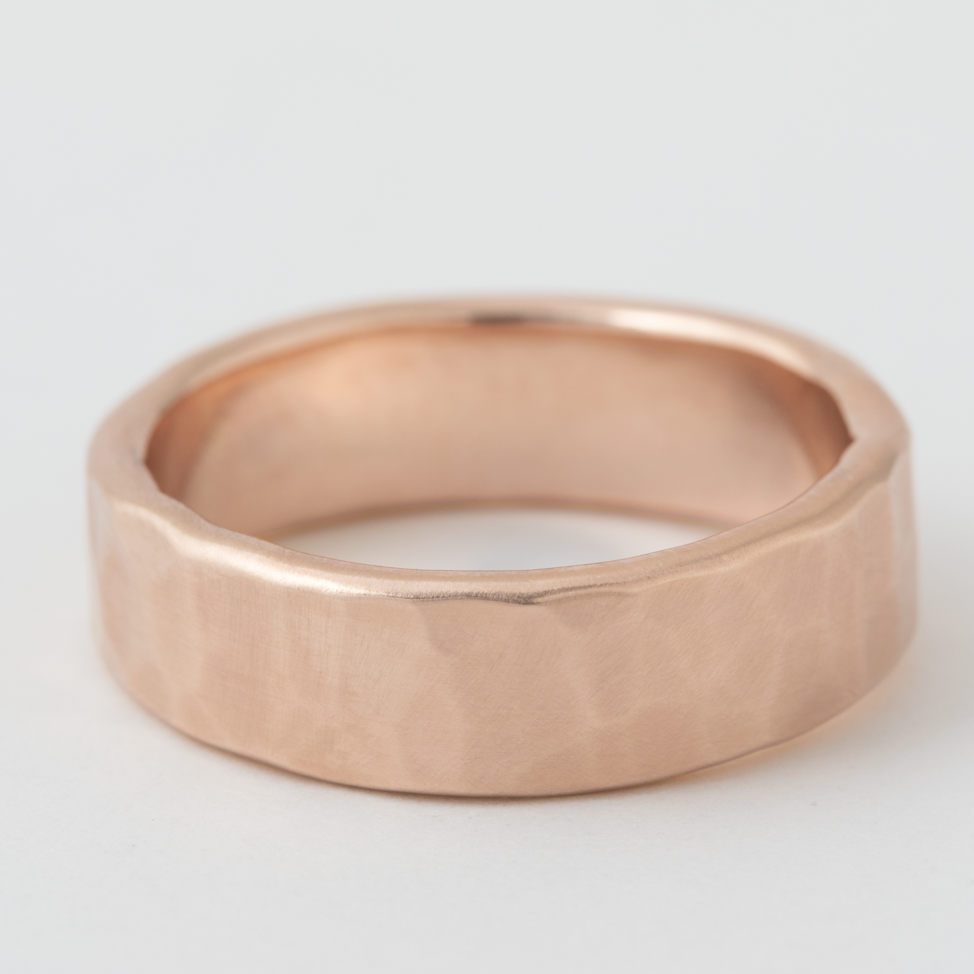 6mm Thick Band - 14K Rose Gold HIDDEN Rose_Top_R384_RD_14k