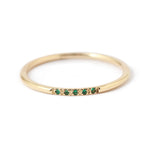 Petite 5 Emerald Band Stock Ring SJ_1E-24