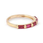 Ruby Baguette Pillar Ring Stock Ring SJ_6R-2