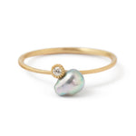 Baby Akoya Pearl Dia Ring by Shinkai SK_BA00-D