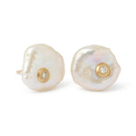 Petal Pearl Diamond Stud by Shinkai EARRING SK_PE01-SD