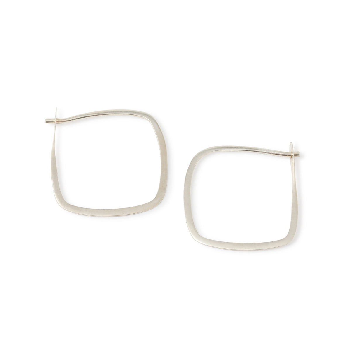 3/4 Inch Square Hoops Earrings SMSQHS-1