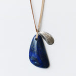 Lapis & Silver Shell Necklace by See Real Flowers NECKLACE SRFLSHLN-LAPIS-1