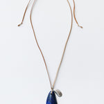 Lapis & Silver Shell Necklace by See Real Flowers NECKLACE SRFLSHLN-LAPIS-2