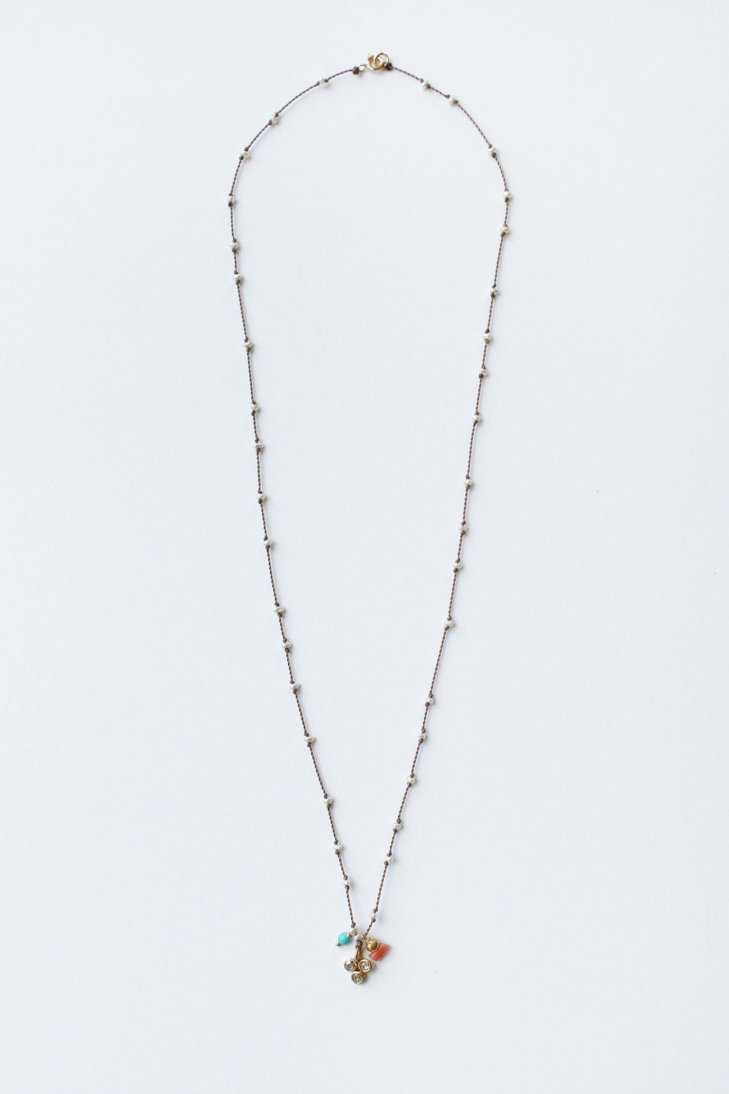 Past Present Future Necklace by See Real Flowers NECKLACE SRFPPFN-DIAM-2