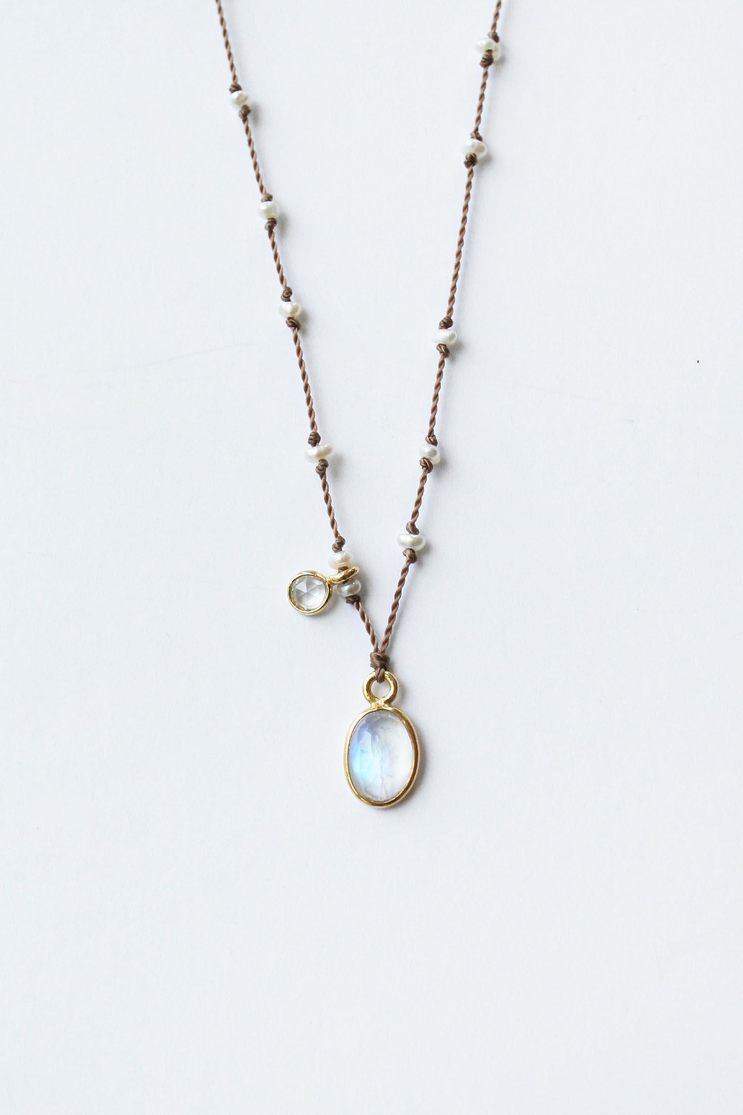 You and Me Necklace by See Real Flowers NECKLACE SRFYMRMN-RNBW-1