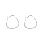 7/8 Inch Triangle Hoops Silver Earrings STH_e39b92ca-f3e1-40ae-aa90-5db6155bfb95