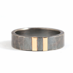 6mm Double Gold Stripe Hammered Oxidized Silver Band 8 Unisex Rings ScreenShot2025-10-02at1.49.52AM_a15d3c28-3e30-49bf-b7af-6d9006978146