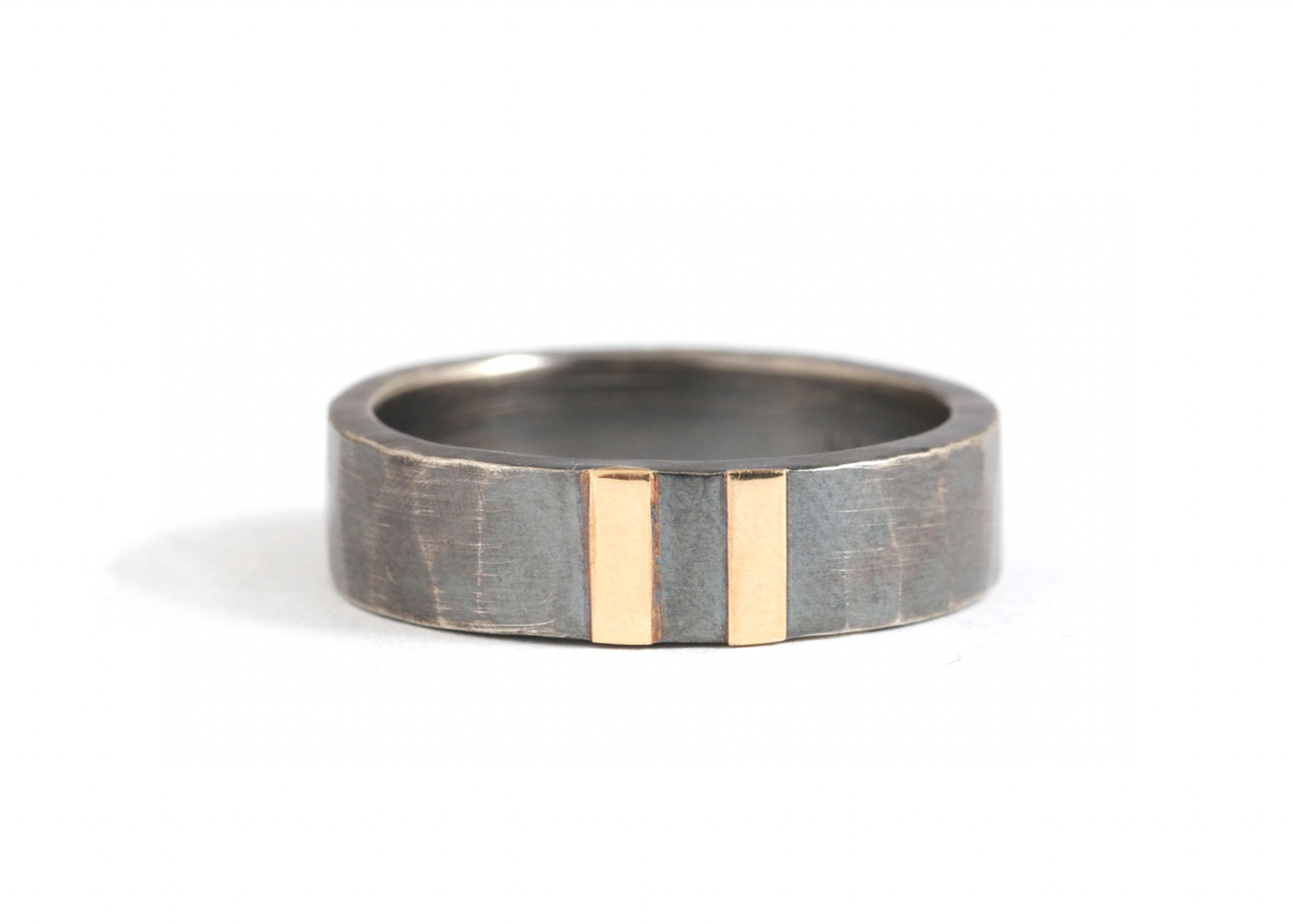 6mm Double Gold Stripe Hammered Oxidized Silver Band 8 Unisex Rings ScreenShot2025-10-02at1.49.52AM_a15d3c28-3e30-49bf-b7af-6d9006978146
