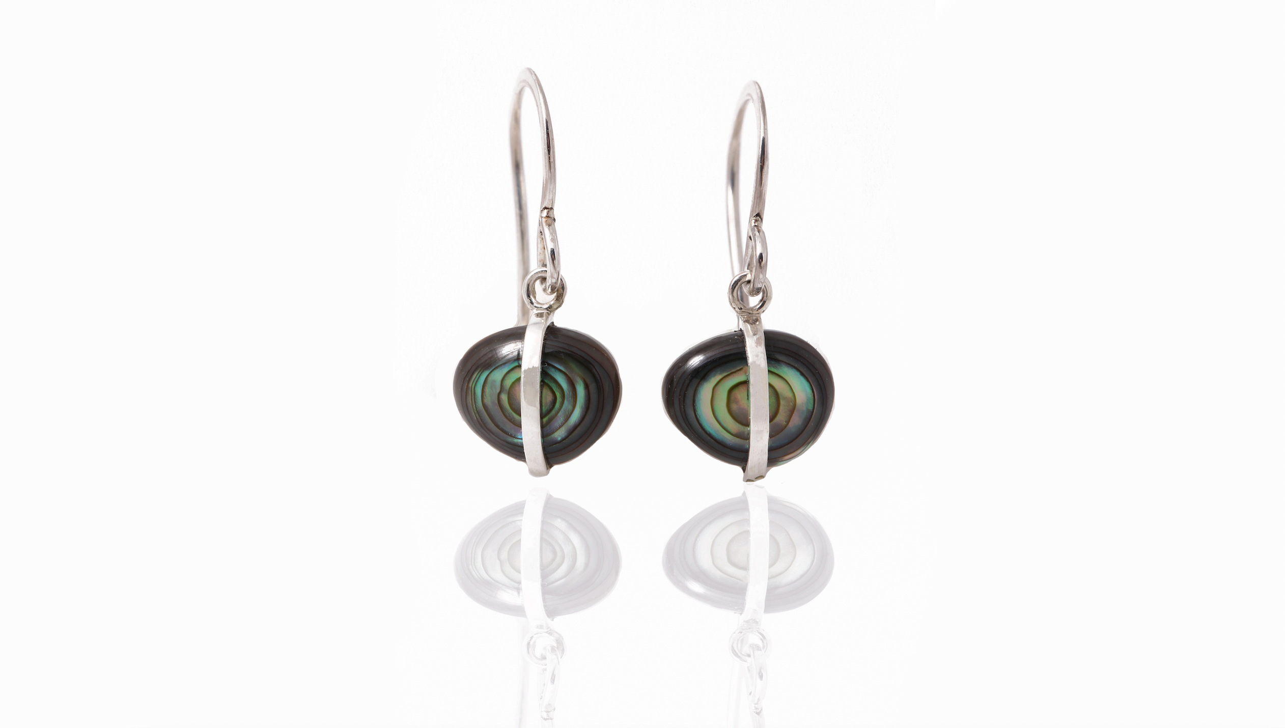 Bezel Wrapped Black Abalone Drop Earrings Earrings ScreenShot2025-11-12at9.34.40AM