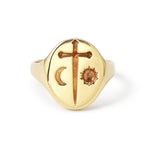 Libra Zodiac Signet Ring by Talon T_ZODIAC