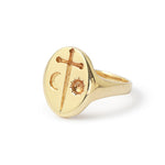 Libra Zodiac Signet Ring by Talon T_ZODIAC1