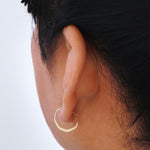 1/2 Inch Octagon Hoops Earrings XSOCTHG-3