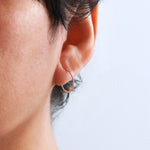 1/2 Inch Octagon Hoops Earrings XSOCTHS-2