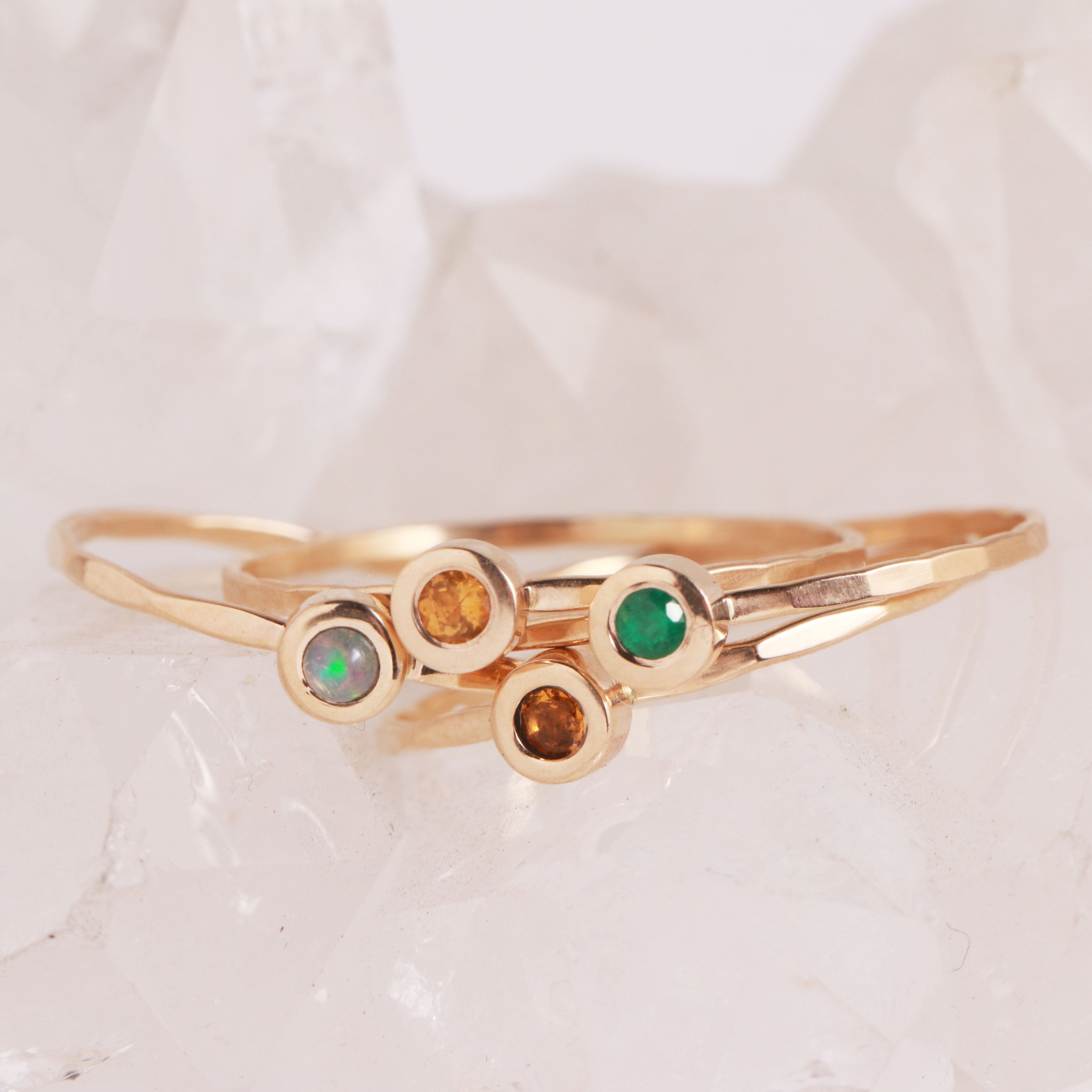 Customizable Single Gemstone Ring – Melissa Joy Manning Jewelry
