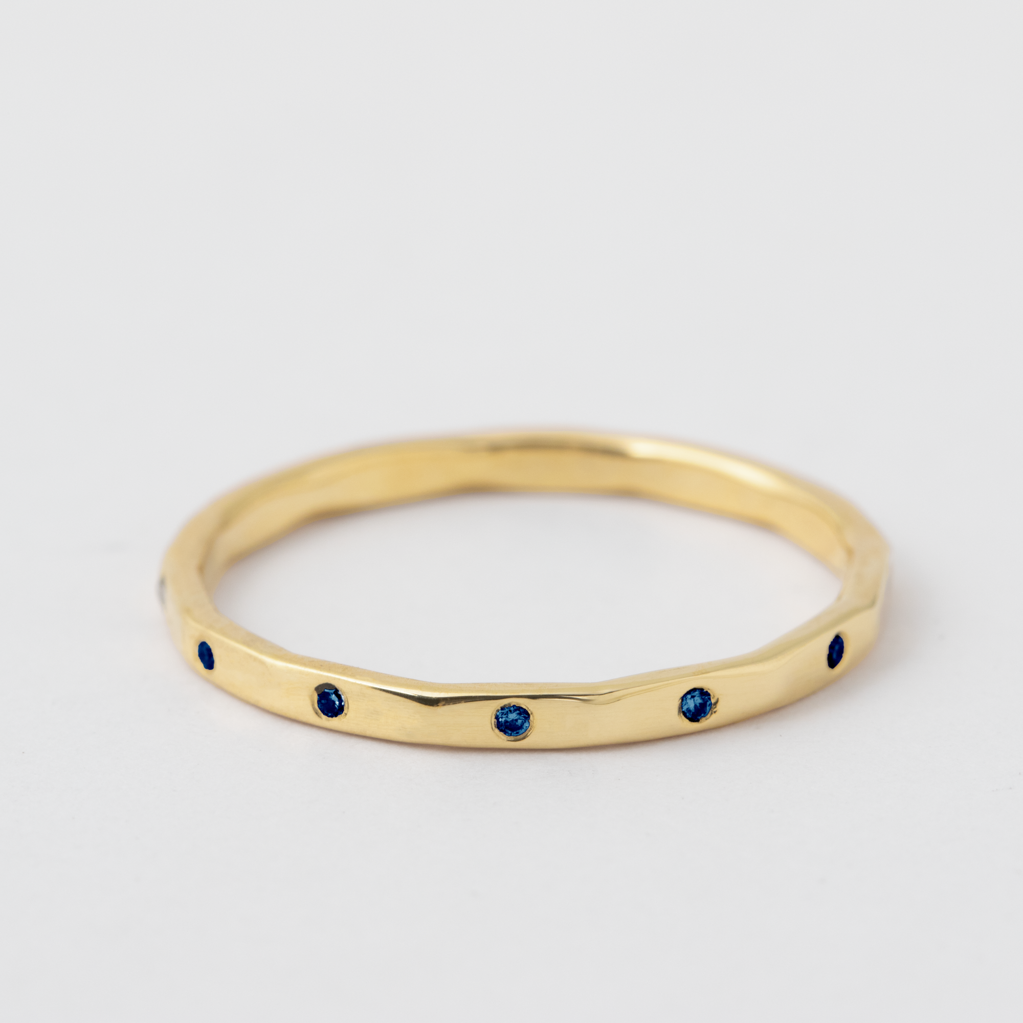 12 Blue Sapphire Band - 14 Karat Yellow Gold Default Title HIDDEN d4e606e271b8b39aff1bd76f6fd528ea5c5d348ee76cbb9e921de622724af0f6