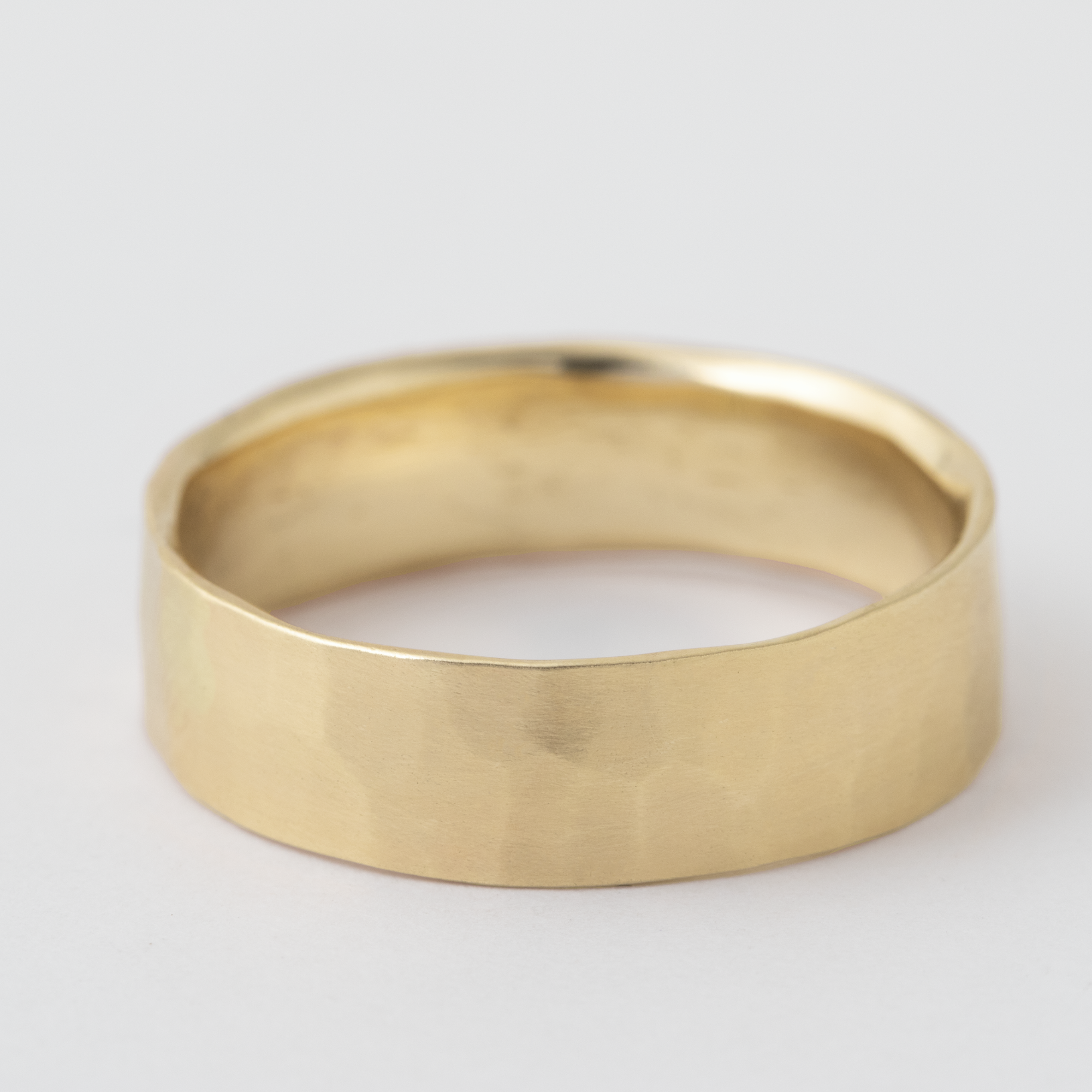 6mm Thin Hammered Solid Band - Yellow Gold 14 karat yellow gold HIDDEN dac40db6c1eb1a5501a6e4db5bdfd1386e14953d809e5d704d6eed96f46dad4b