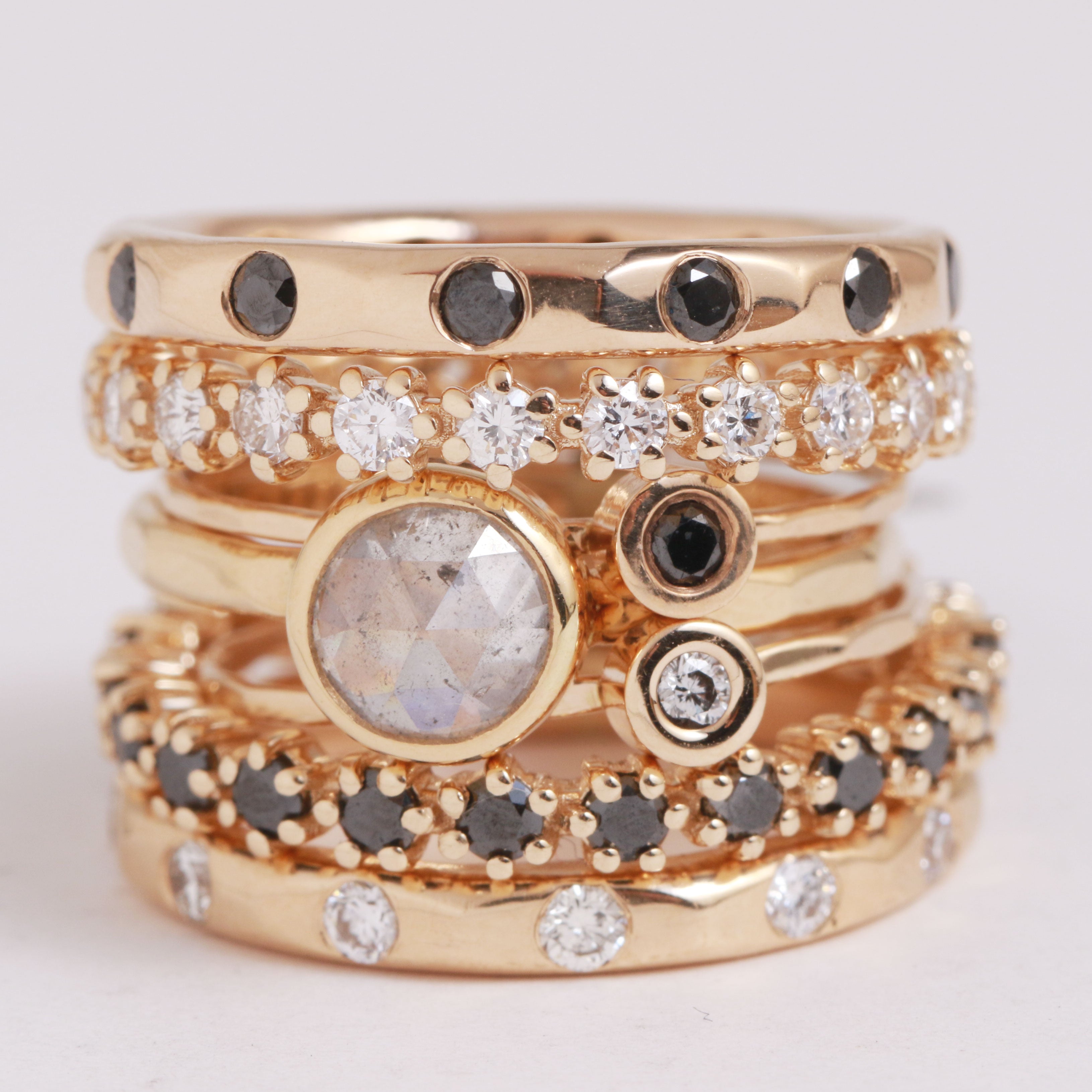 Flush set Diamond ring – Melissa Joy Manning Jewelry