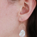 Pearl Drop Earrings Earrings e1866-onmod