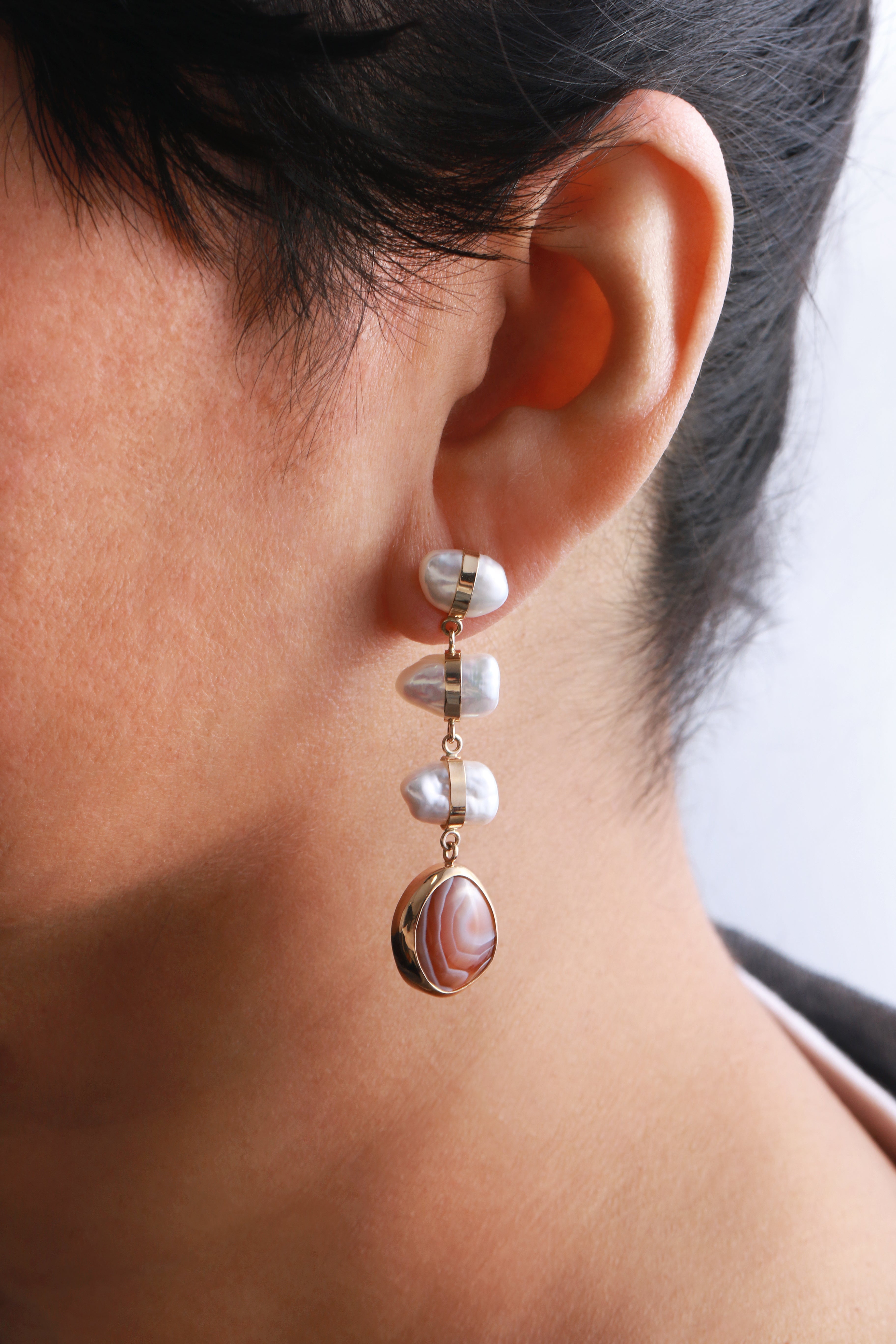 Pearl and Lace Agate Drop Earrings EARRINGS le3008G-3_0cb8adc1-aacc-4cd5-9f34-fafc093d686f