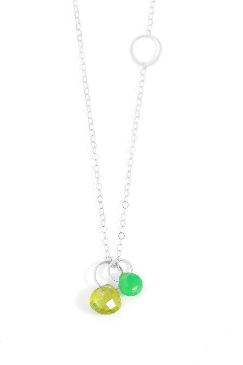 Peridot and Chrysoprase necklace