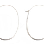 2.25 Inch Oval Hoops Silver Earrings ss-xlohs_05270412-a37f-40f3-a92c-73d2a5c9bdd1