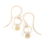Citrine single drop earrings - Melissa Joy Manning Jewelry
