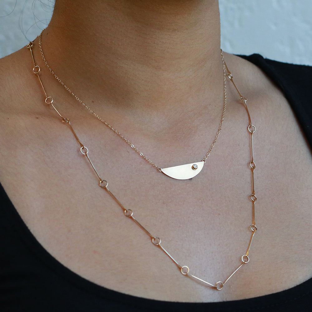 Bone chain necklace store