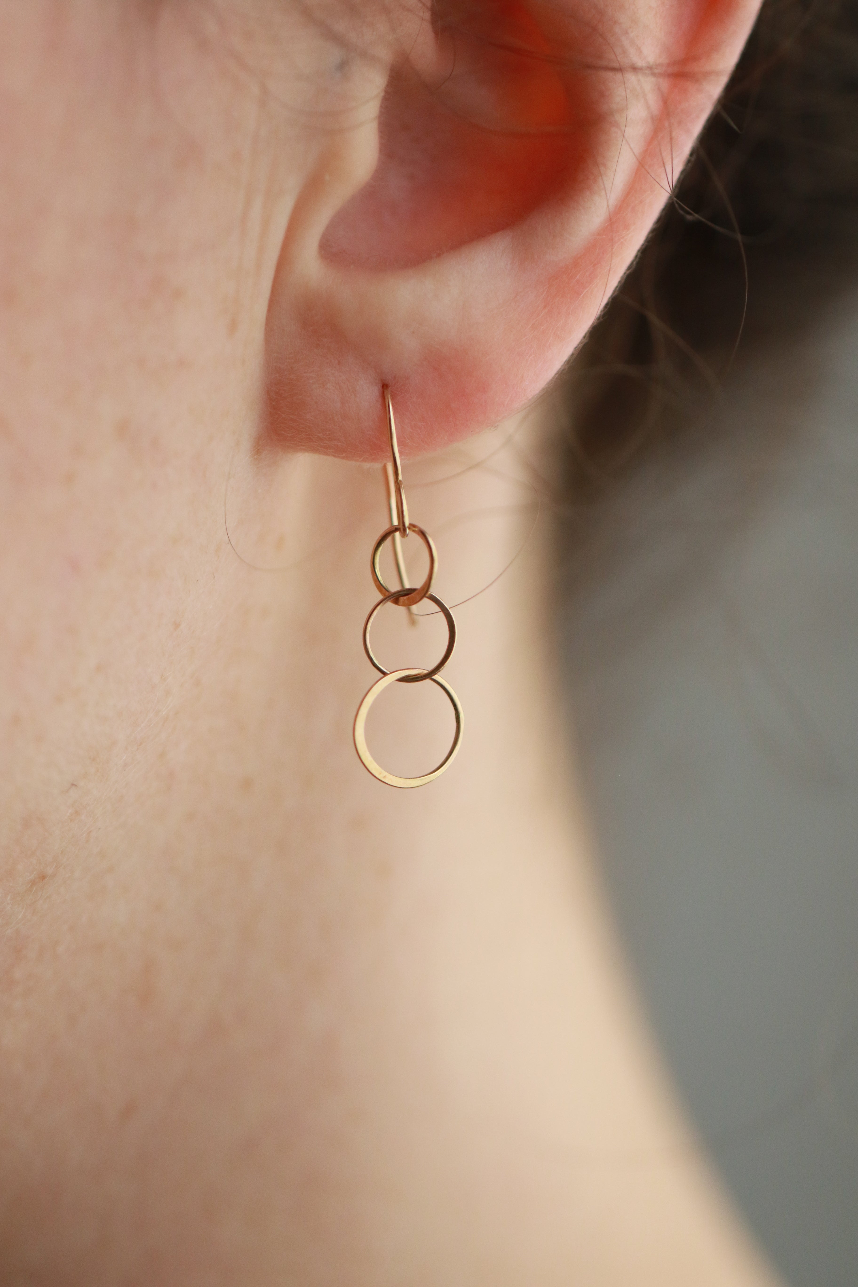 Lightweight chain earrings - Melissa Joy Manning Jewelry