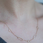 Multi shape chain necklace Necklaces 756A7256