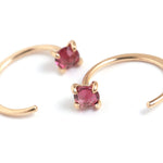 Gemstone Hug Earrings - Melissa Joy Manning Jewelry